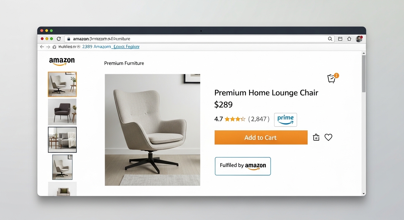 Amazon — Premium Home Lounge Chair
